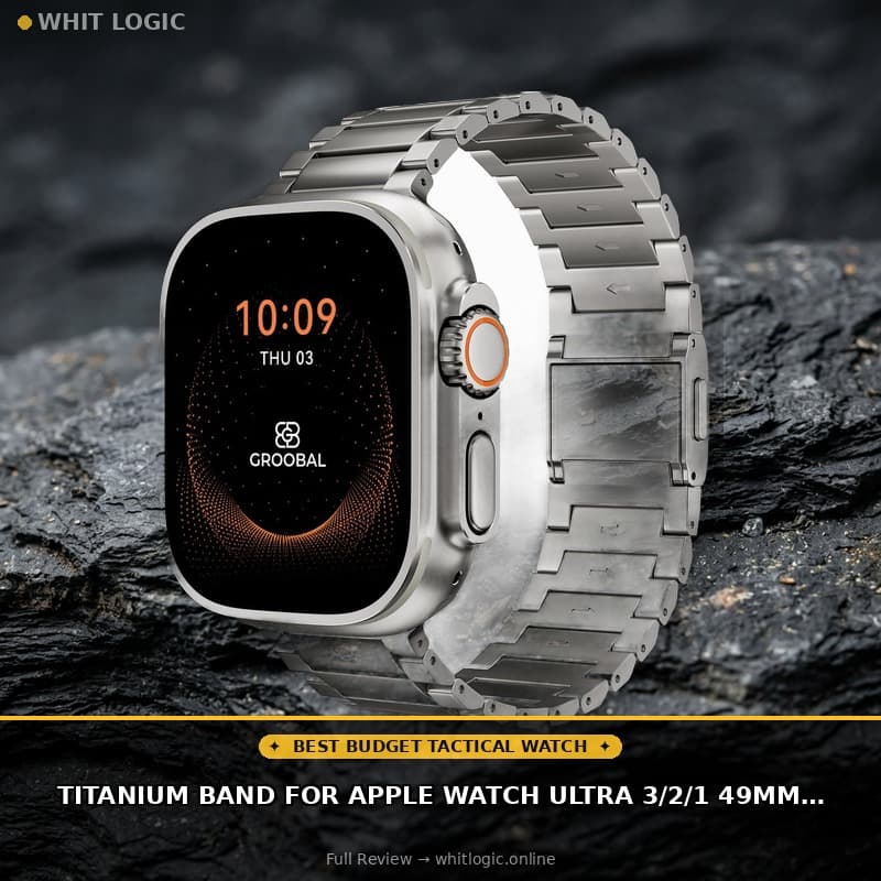 Titanium Band for Apple Watch Ultra 3/2/1 49mm & Series 11/10 46mm, Grade 5 Titanium Apple Watch Ultra Band for Men with Magnetic Clasp, Durable DLC Scratch Resistant Metal Ultra 3 Watch Band