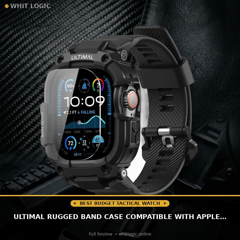 ULTIMAL Rugged Band Case Compatible with Apple Watch 40/41/44/45/46/49mm